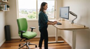 ergonomic sit stand desk